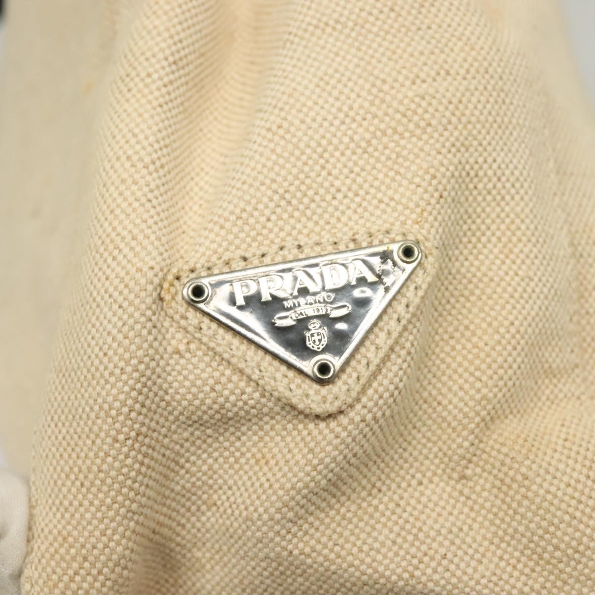 Prada Sport Canvas Beige Canvas Tote Bag Bag (Pre-Owned)