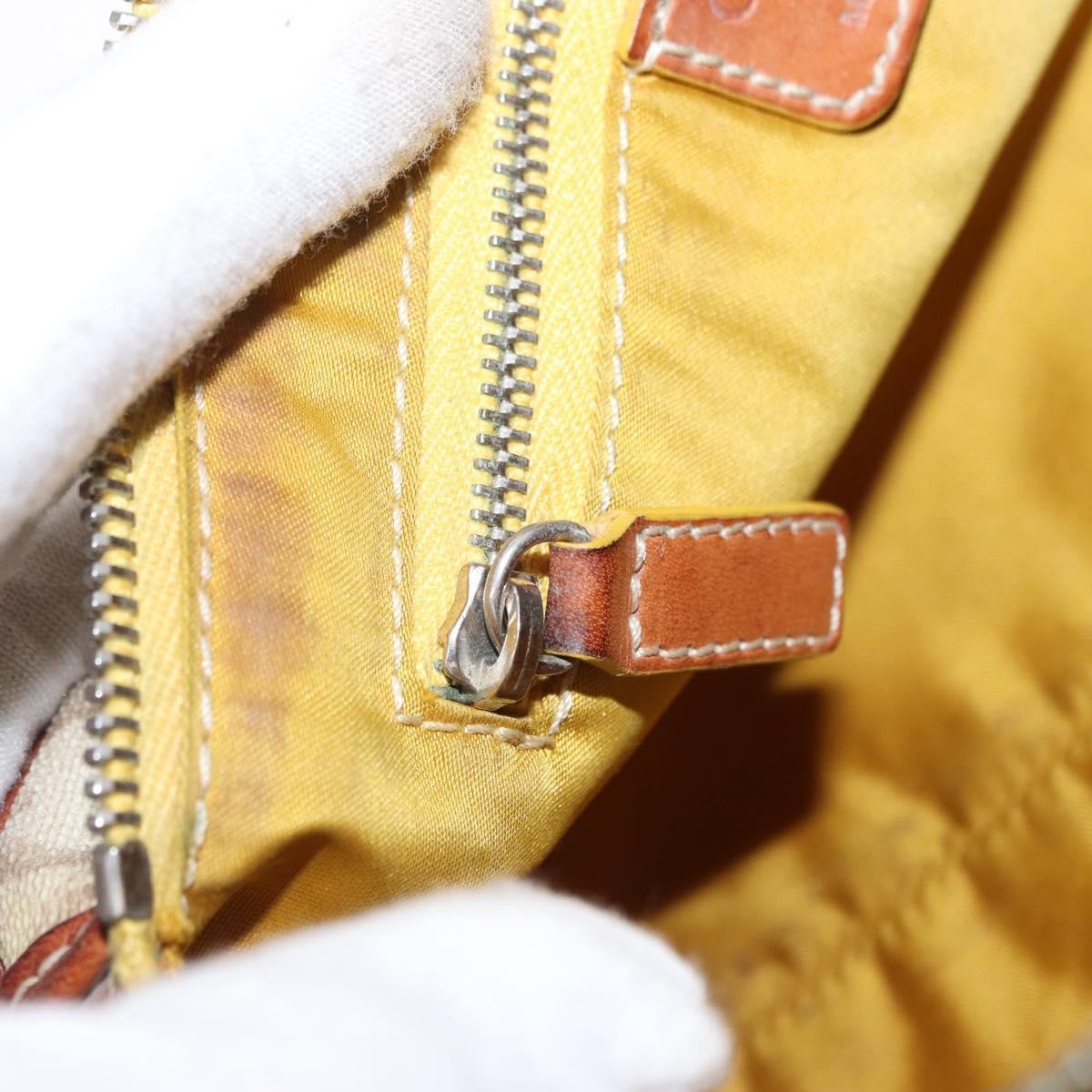 Christian Dior Vintage Trotter Romantique Diorissimo Coated Canvas Beige Canvas Shoulder Bag Bag (Pre-Owned)
