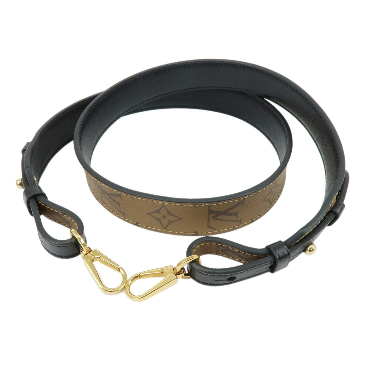 Louis Vuitton Shoulder Strap Reverse Monogram Canvas Brown Canvas Straps Accessory (Pre-Owned)