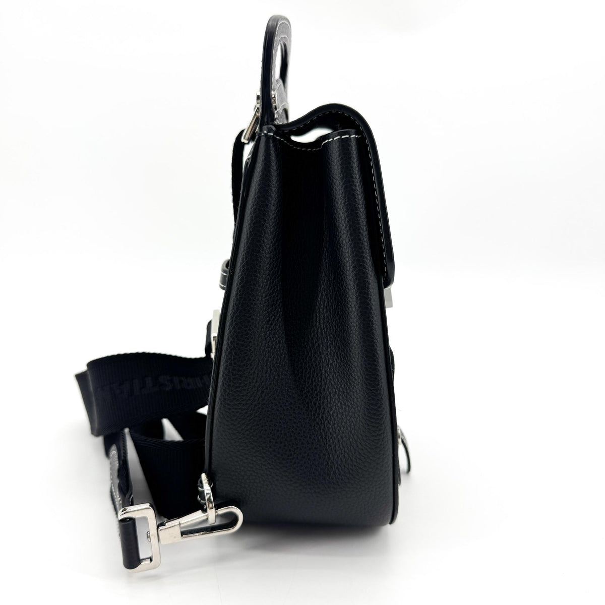 Christian Dior Saddle Leather Black Calfskin Backpack Bag (Pre-Owned)