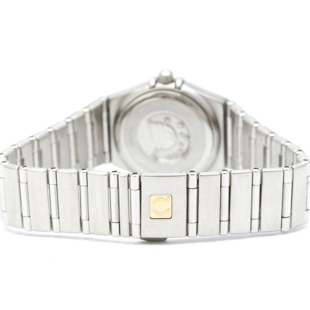 Omega Constellation 95 Quartz Stainless Steel And Rose Gold With Diamond Bezel And Markers And Mother Of Pearl Watch (Pre-Owned)