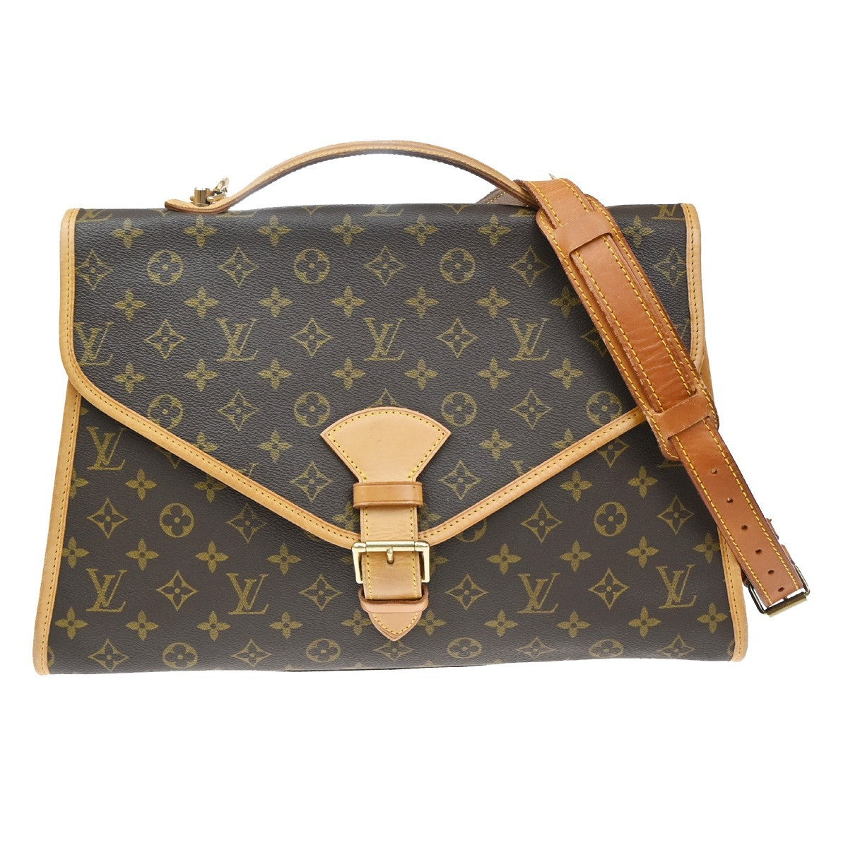 Louis Vuitton Beverly Monogram Canvas Brown Canvas Briefcase Bag (Pre-Owned)