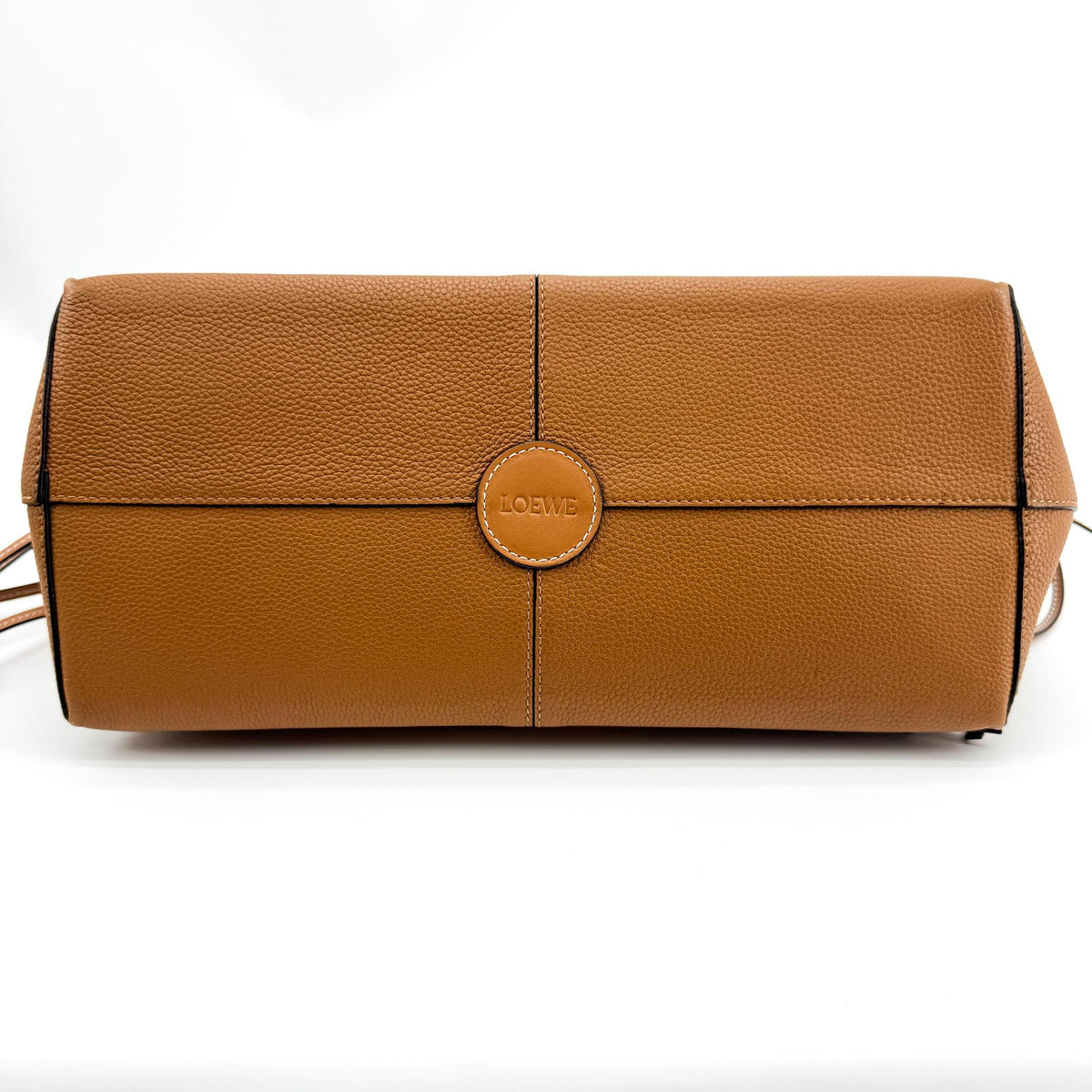 Loewe Cushion Leather Brown Leather Tote Bag Bag (Pre-Owned)