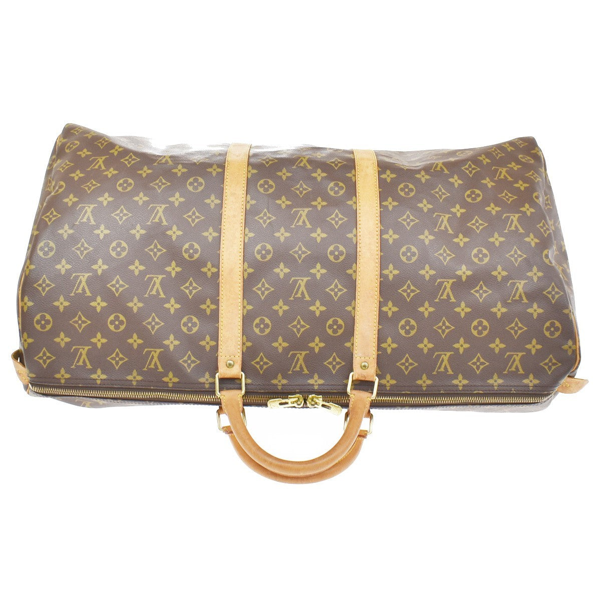 Louis Vuitton Keepall Monogram Canvas Brown Canvas Travel Bag Bag (Pre-Owned)