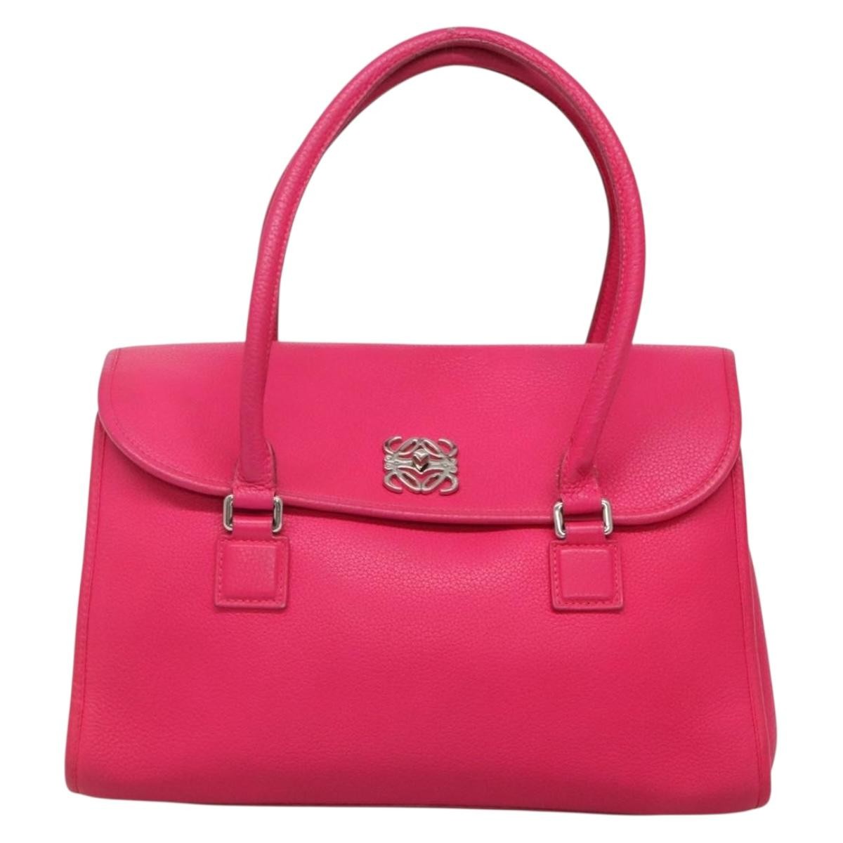 Loewe Alamo Leather Pink Leather Handbag (Pre-Owned)
