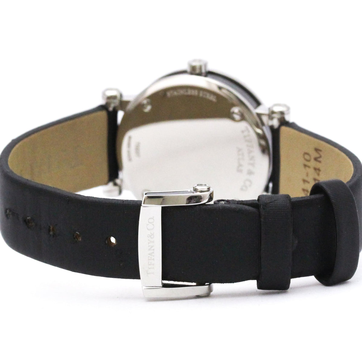 Tiffany & Co. Atlas Quartz Stainless Steel And Satin Watch (Pre-Owned)