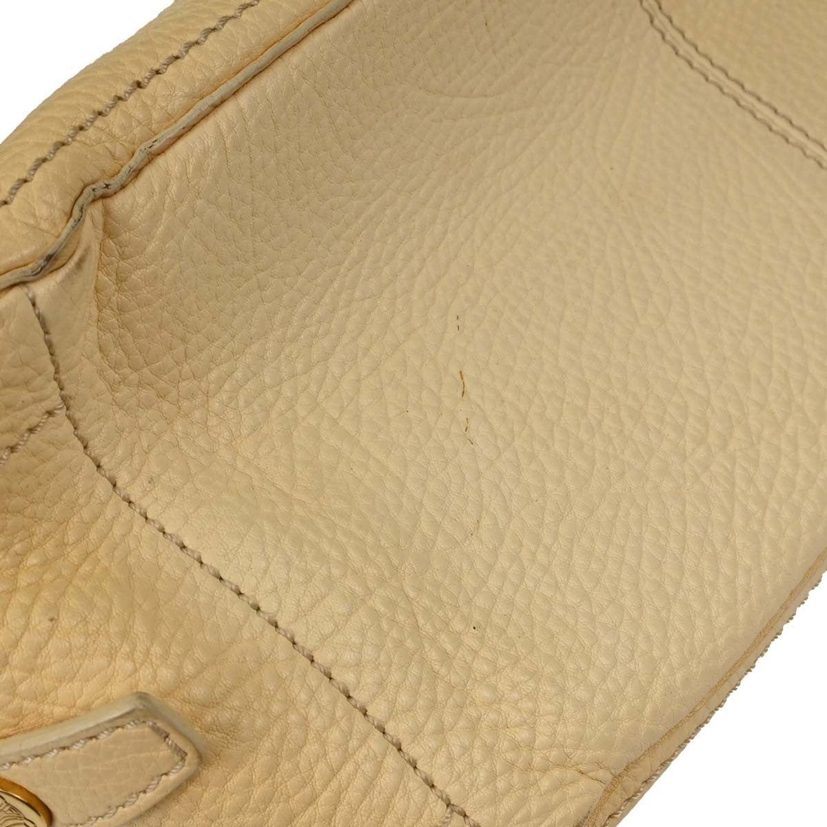 Celine Boogie Calfskin Yellow Leather Handbag (Pre-Owned)