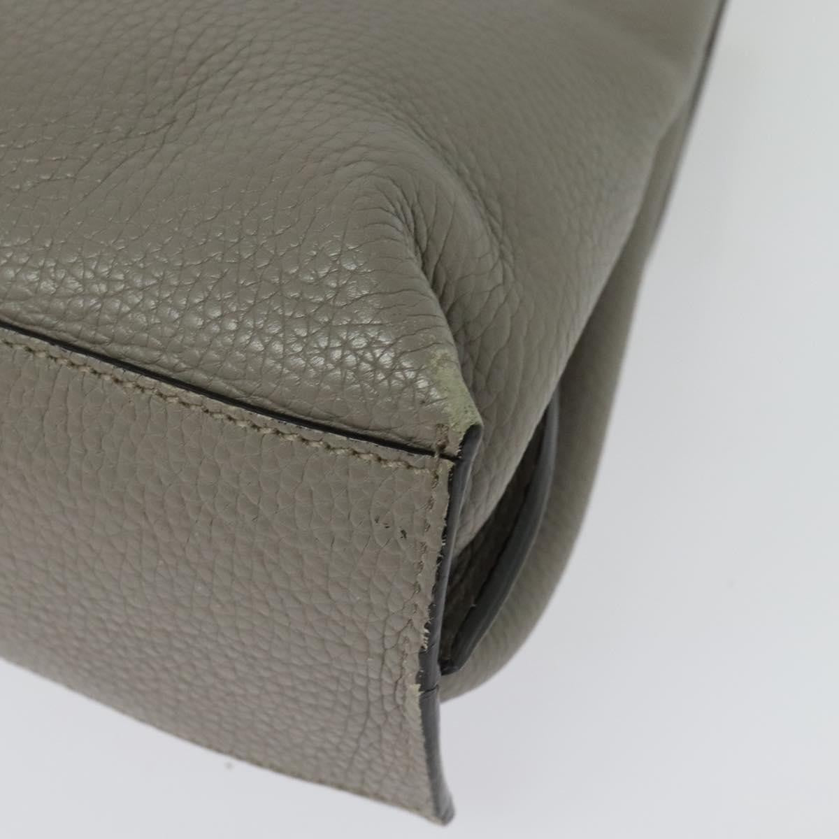 Gucci Bamboo Daily Top Handle Leather Gray Leather Shoulder Bag Bag (Pre-Owned)