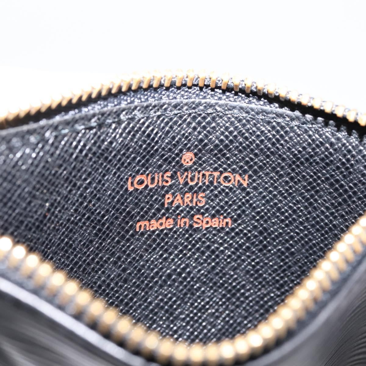 Louis Vuitton Pochette Clés Epi Black Leather Wallets Accessory (Pre-Owned)