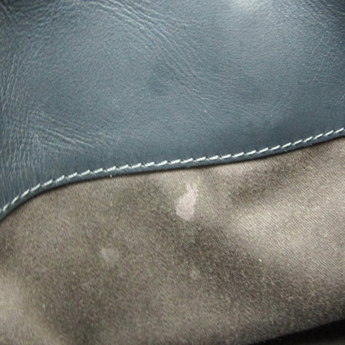 Chloe Bicolor Baylee Satchel Leather Gray Leather Handbag (Pre-Owned)