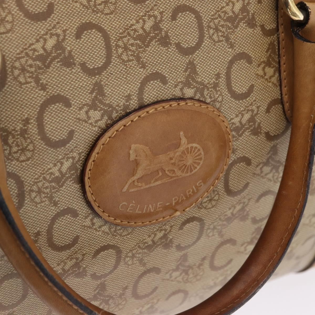 Celine C Macadam Canvas Beige Canvas Handbag (Pre-Owned)