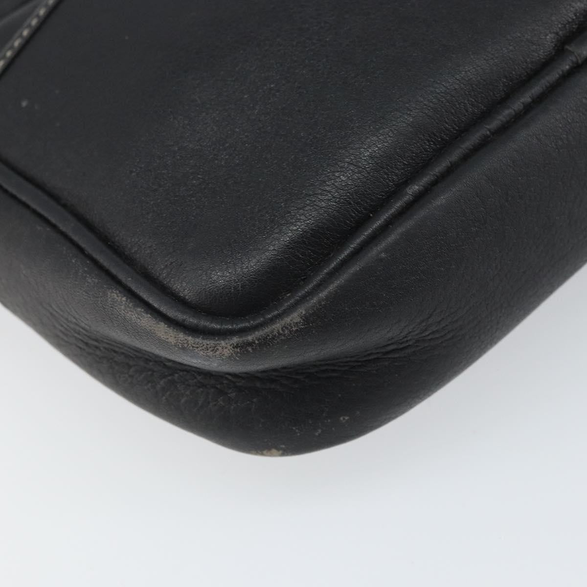 Christian Dior Cd Shoulder Bag Leather Navy Leather Shoulder Bag Bag (Pre-Owned)