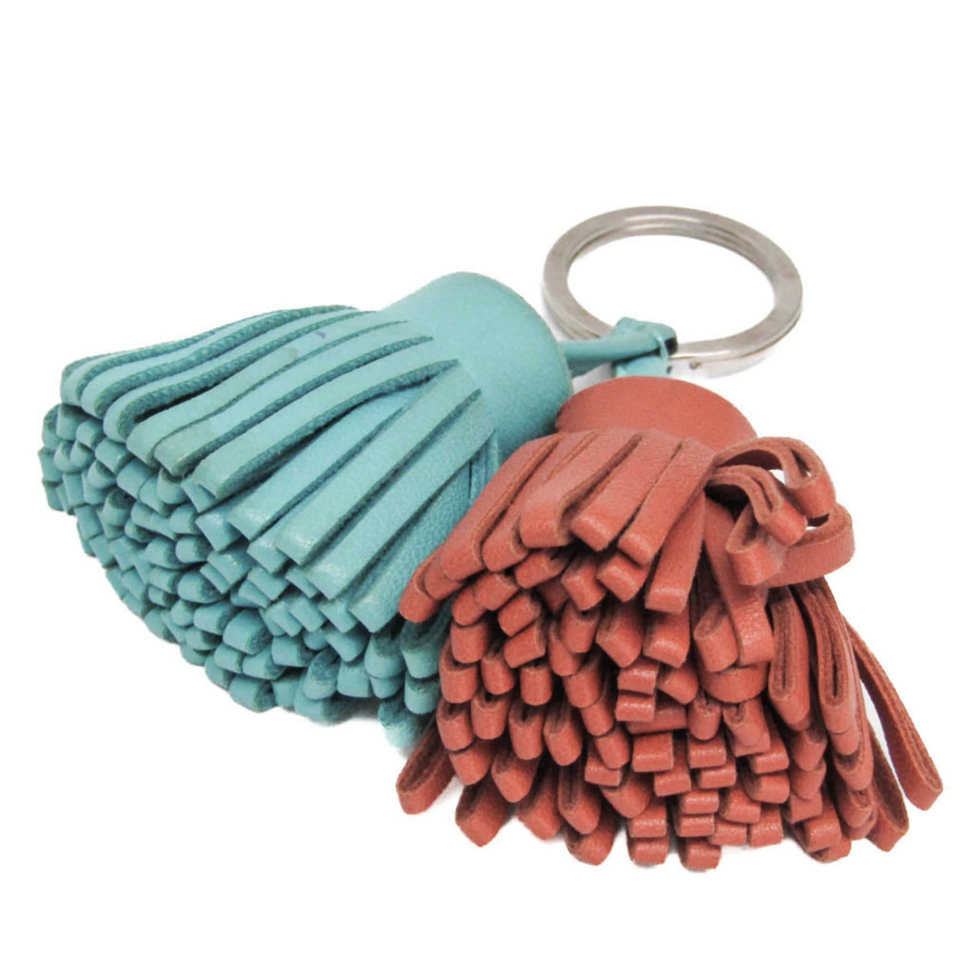 Hermes Uno-Dos Keychain Leather Multicolour Leather Charms And Keychains Accessory (Pre-Owned)