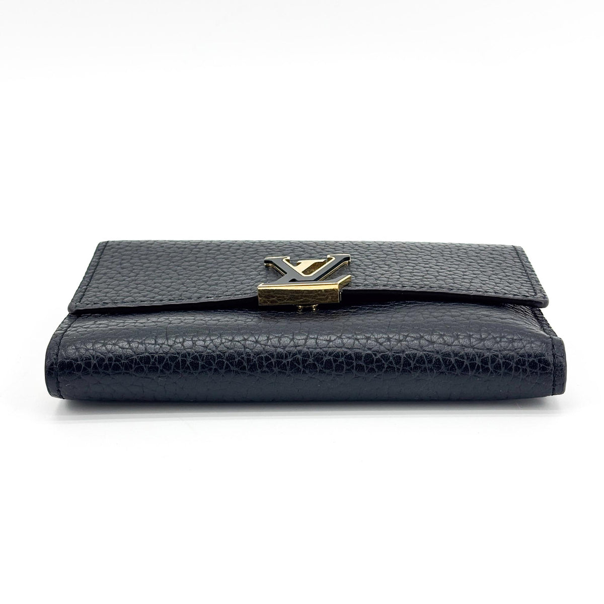 Louis Vuitton Capucines Taurillon Leather Black Leather Wallets Accessory (Pre-Owned)