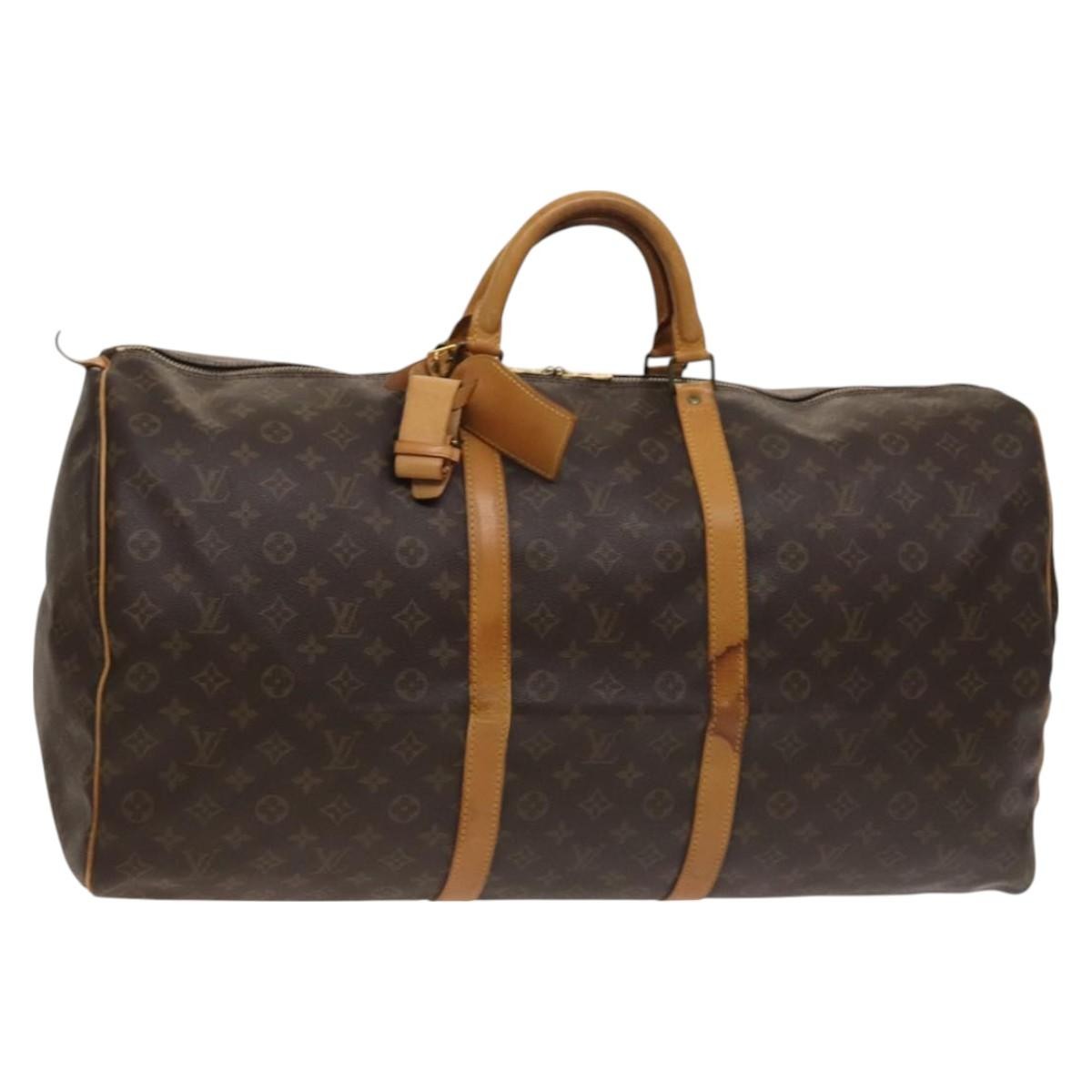 Louis Vuitton Keepall Monogram Canvas Brown Canvas Travel Bag Bag (Pre-Owned)
