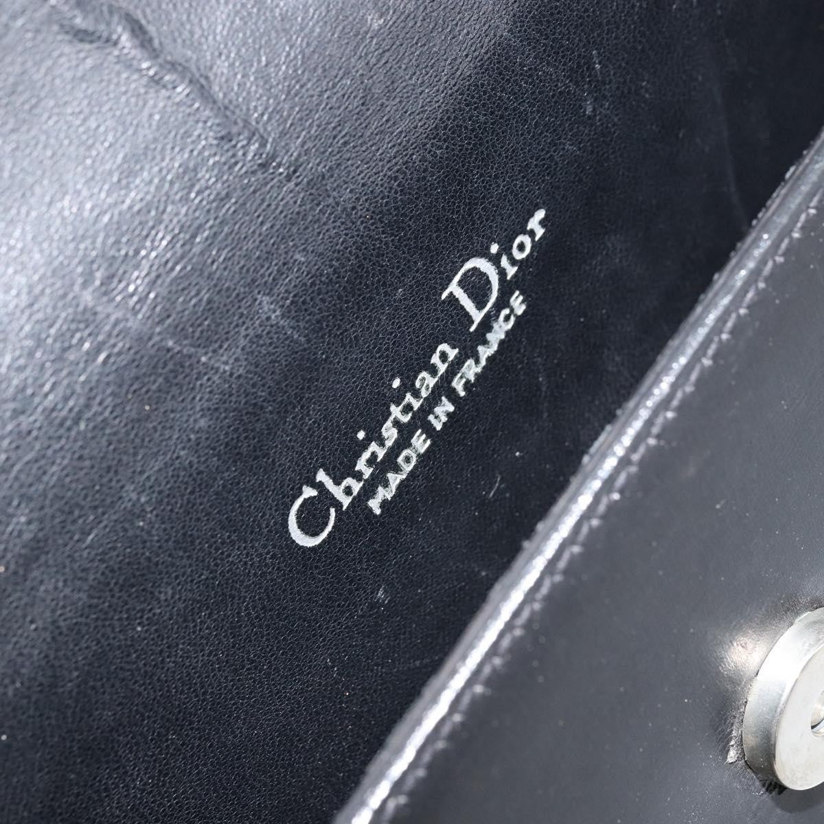 Christian Dior Shoulder Leather Black Leather Shoulder Bag Bag (Pre-Owned)