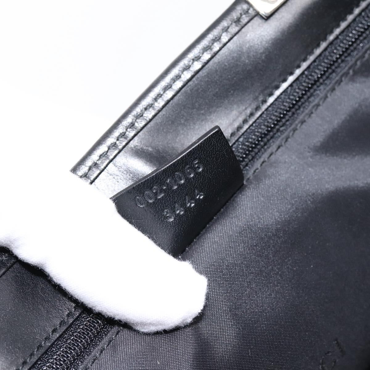 Gucci Jackie Canvas Black Canvas Tote Bag Bag (Pre-Owned)