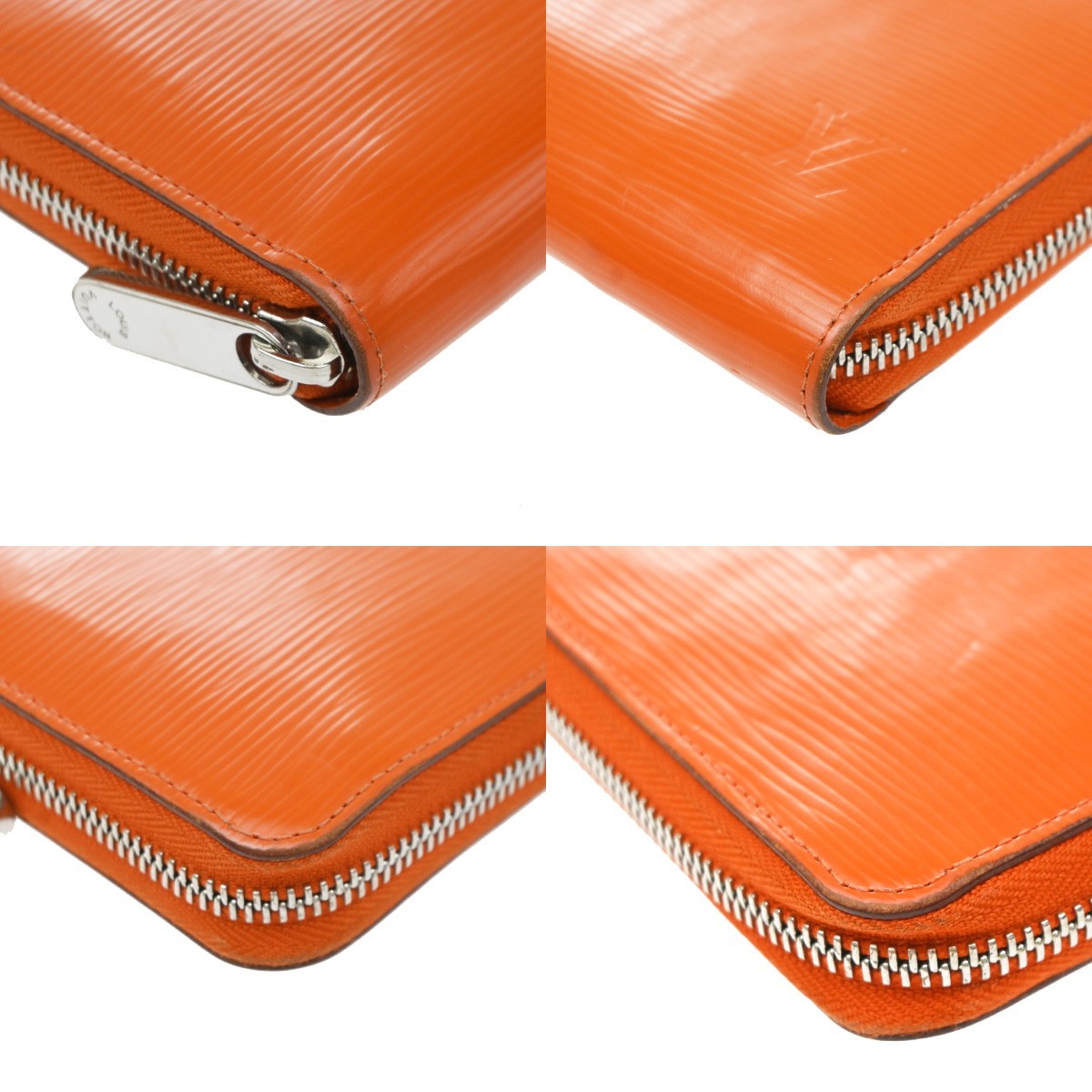 Louis Vuitton Zippy Organizer Epi Leather Orange Leather Wallets Accessory (Pre-Owned)
