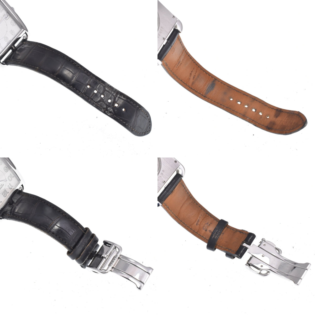 Hermes Cape Cod Quartz Stainless Steel And Leather Watch (Pre-Owned)