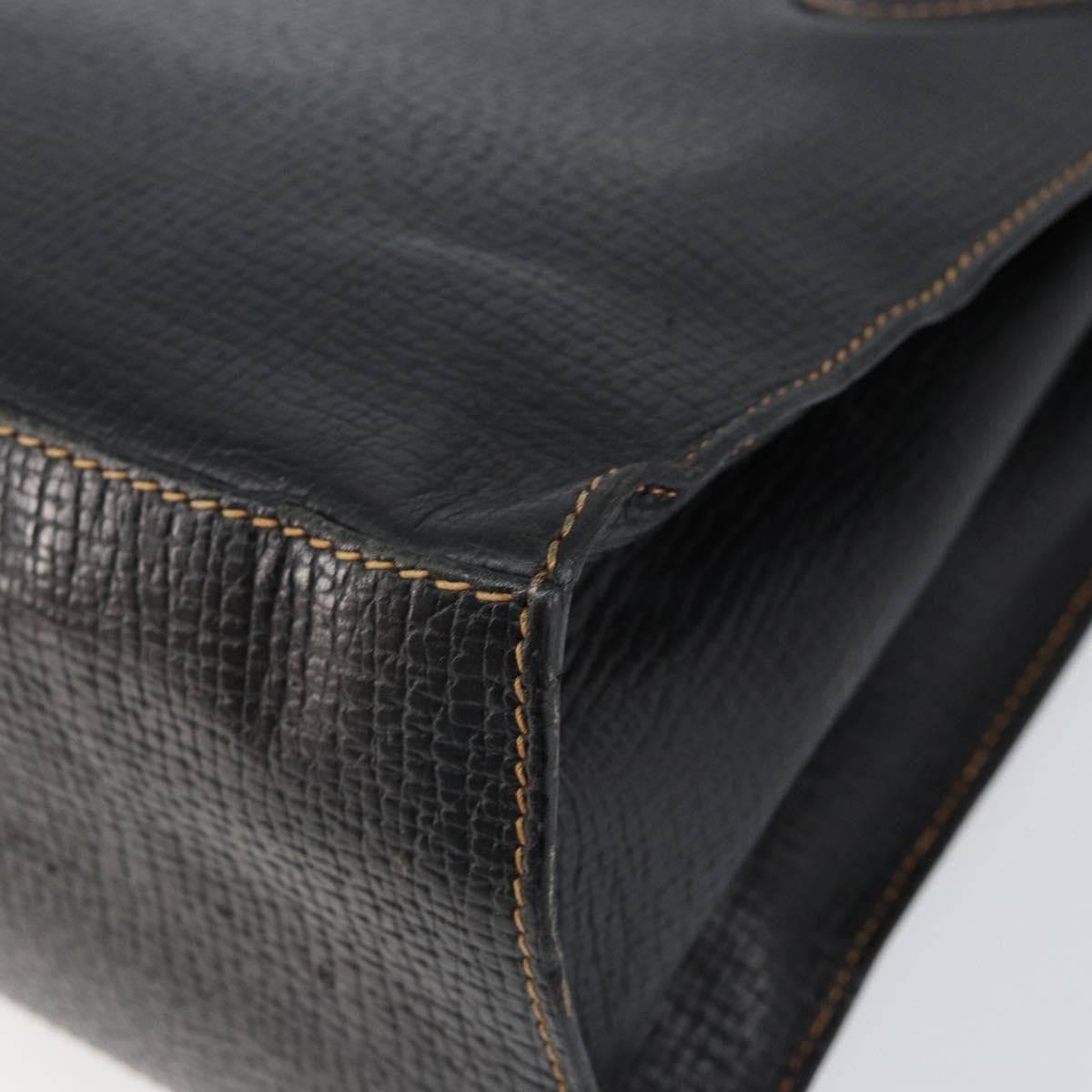 Loewe Tote Leather Black Leather Tote Bag Bag (Pre-Owned)