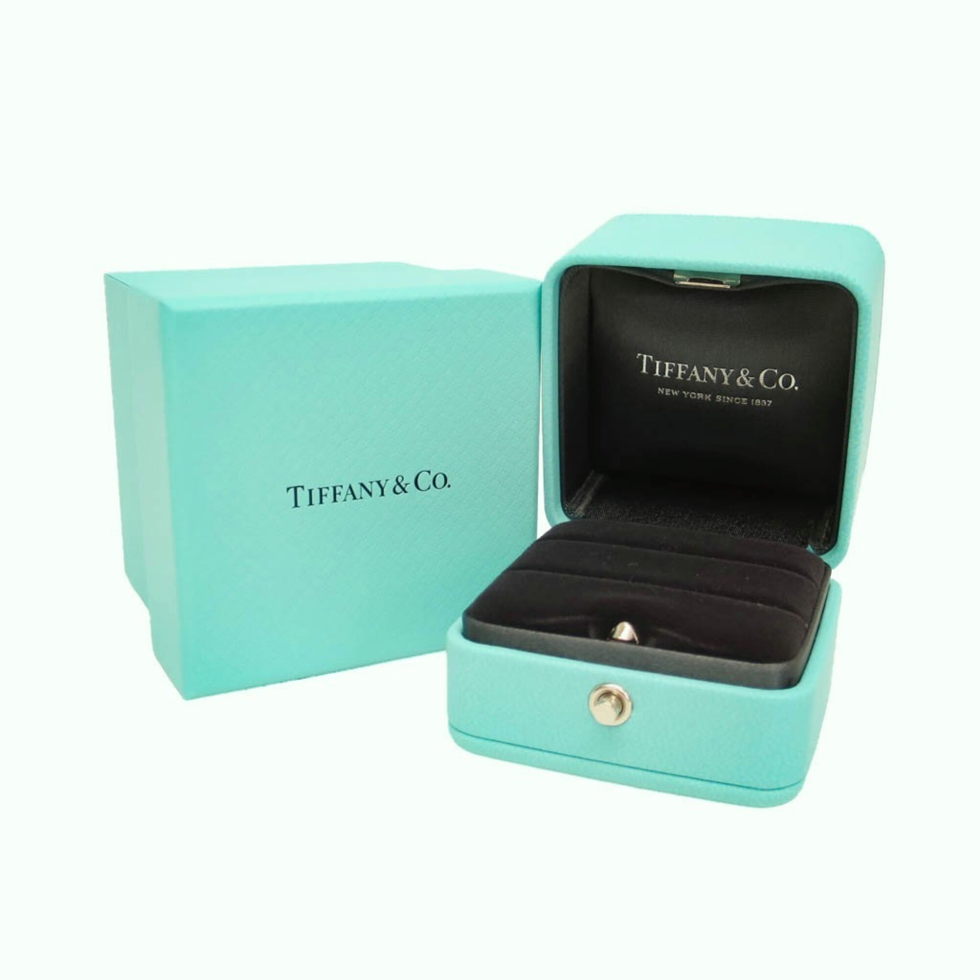 Tiffany & Co. Classic Milgrain Band Platinum Silver Platinum Ring Jewelry (Pre-Owned)