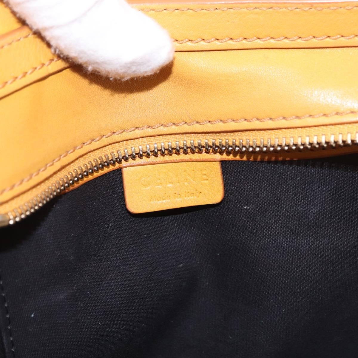 Celine Luggage Smooth Leather Yellow Leather Tote Bag Bag (Pre-Owned)