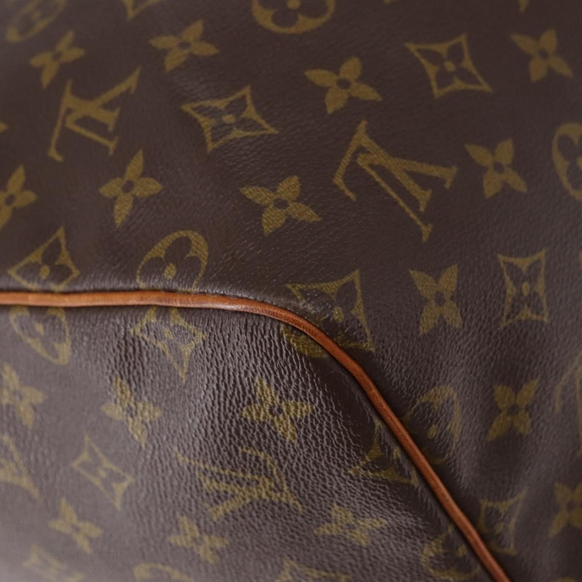 Louis Vuitton Keepall Monogram Brown Canvas Travel Bag Bag (Pre-Owned)