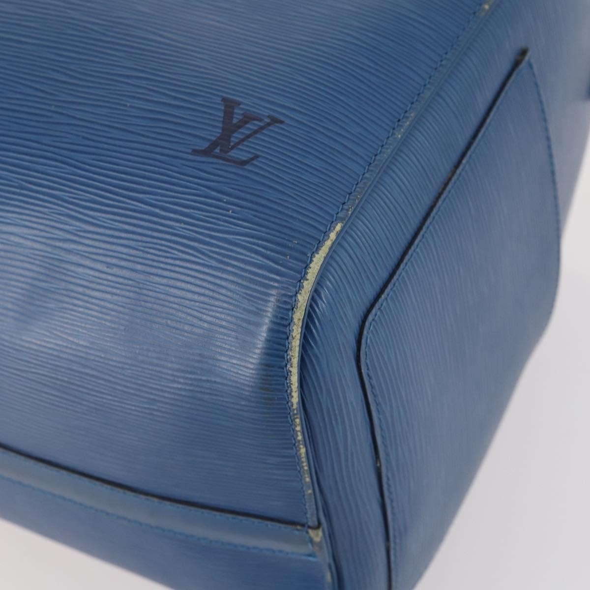 Louis Vuitton Keepall Epi Leather Blue Leather Travel Bag Bag (Pre-Owned)