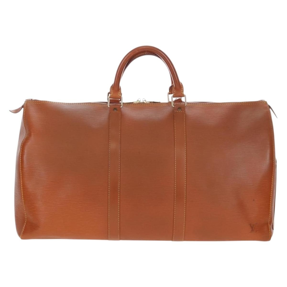 Louis Vuitton Keepall Epi Leather Gold Leather Travel Bag Bag (Pre-Owned)