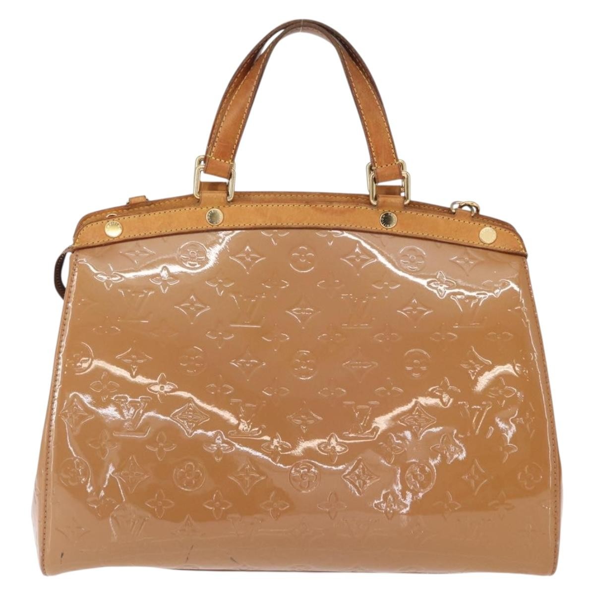 Louis Vuitton Brea Monogram Vernis Brown Patent_Leather Handbag (Pre-Owned)