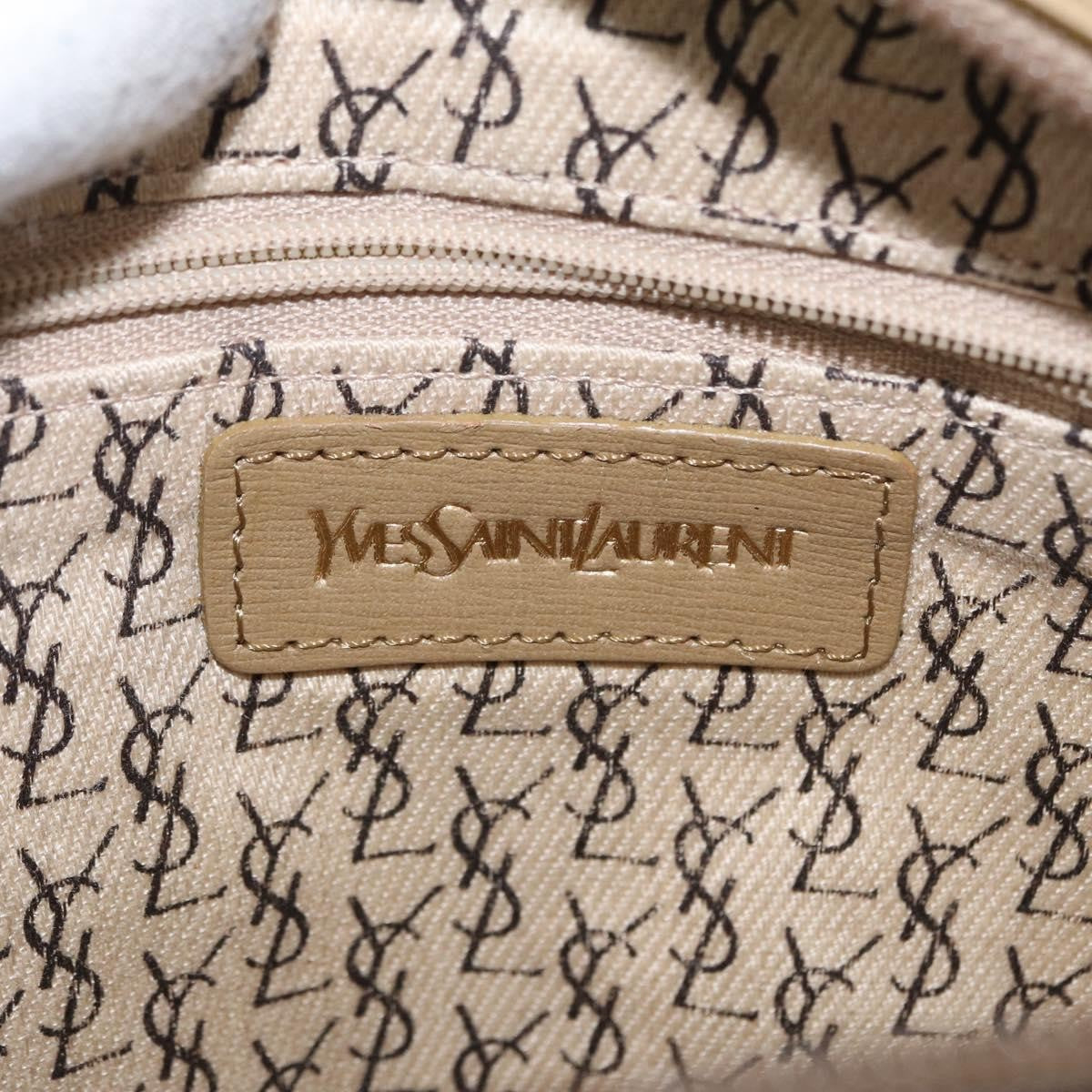 Saint Laurent Vintage Pvc Leather Beige Pvc Shoulder Bag Bag (Pre-Owned)