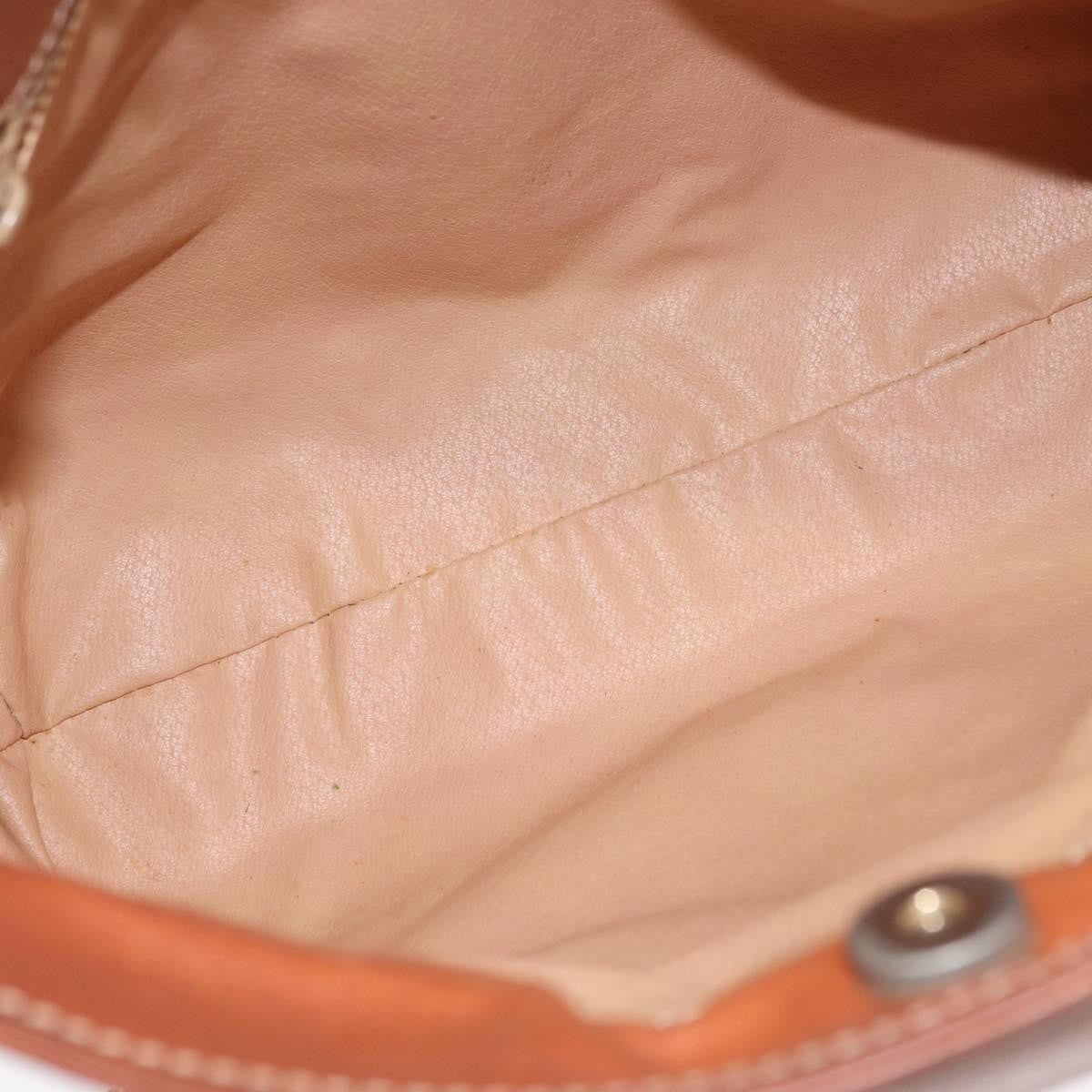Celine Vintage Macadam Canvas And Leather Brown Canvas Shoulder Bag Bag (Pre-Owned)