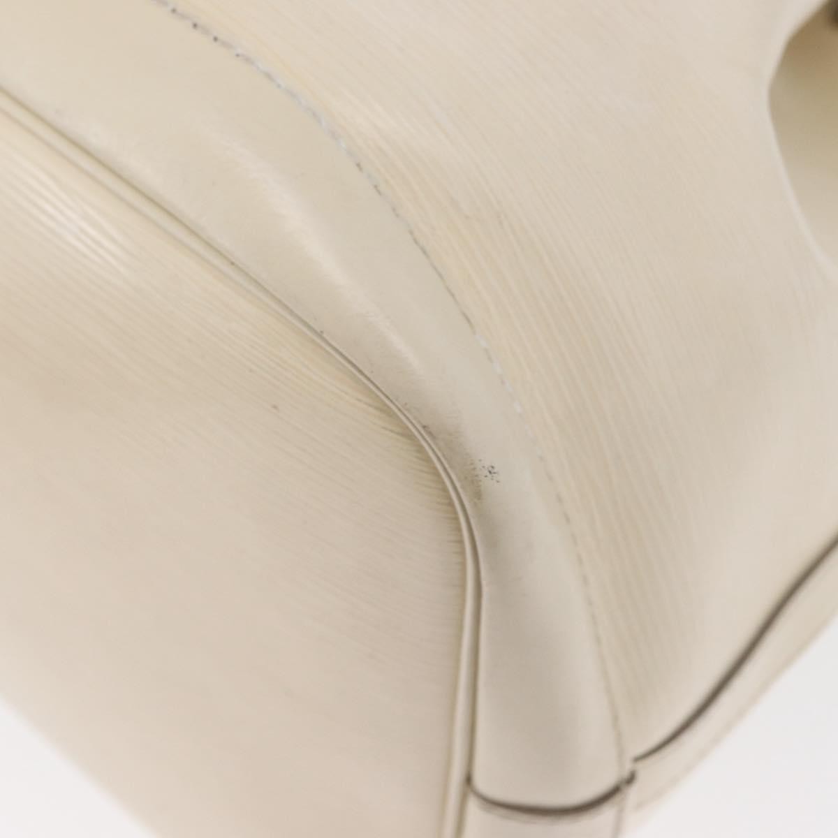 Louis Vuitton Petit Noe Epi Leather White Leather Shoulder Bag Bag (Pre-Owned)