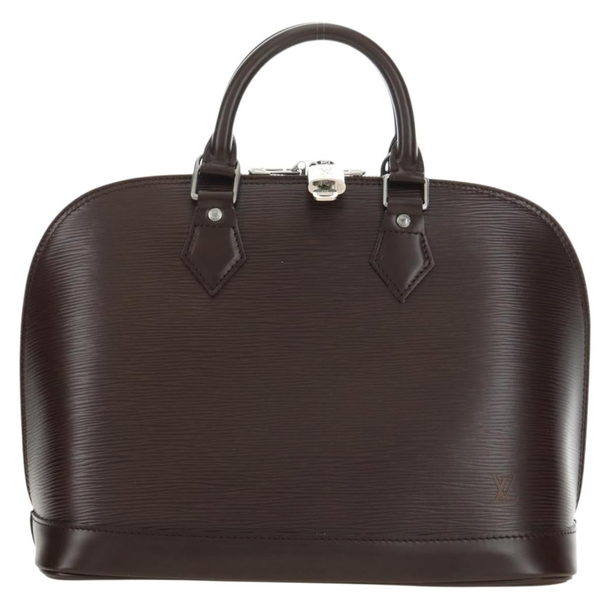 Louis Vuitton Alma Epi Leather Brown Leather Handbag (Pre-Owned)