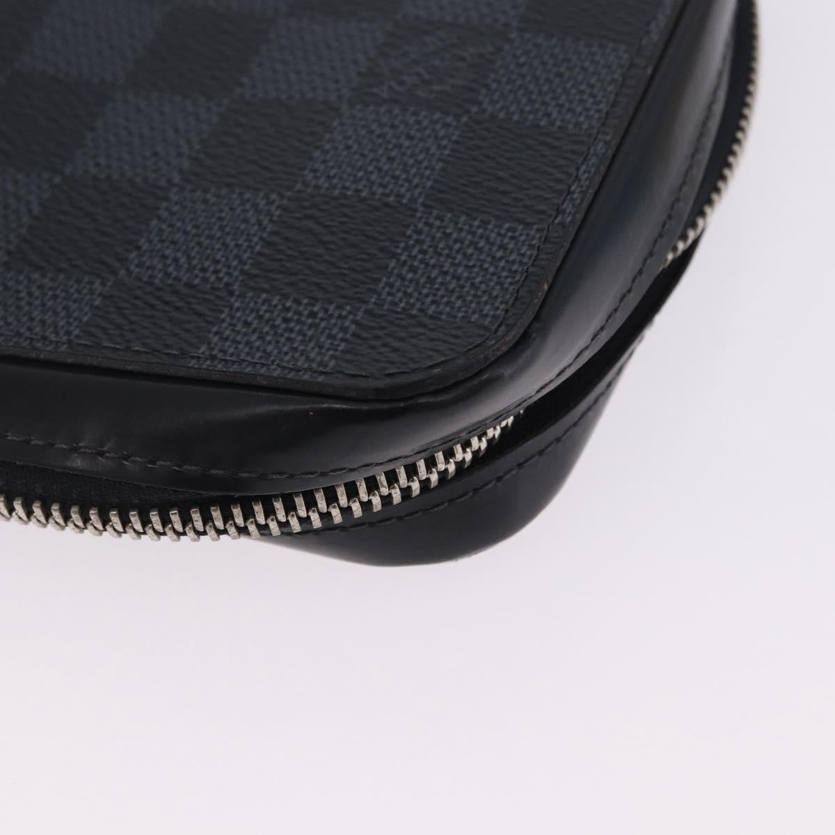 Louis Vuitton Zippy Xl Damier Leather Black Canvas Wallets Accessory (Pre-Owned)