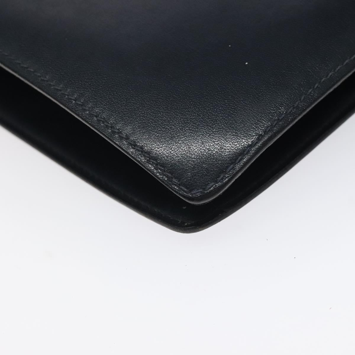 Celine Vintage Leather Navy Leather Shoulder Bag Bag (Pre-Owned)