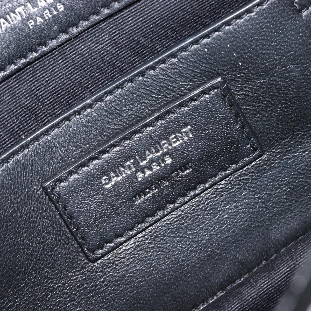 Saint Laurent West Hollywood Leather Black Leather Shoulder Bag Bag (Pre-Owned)