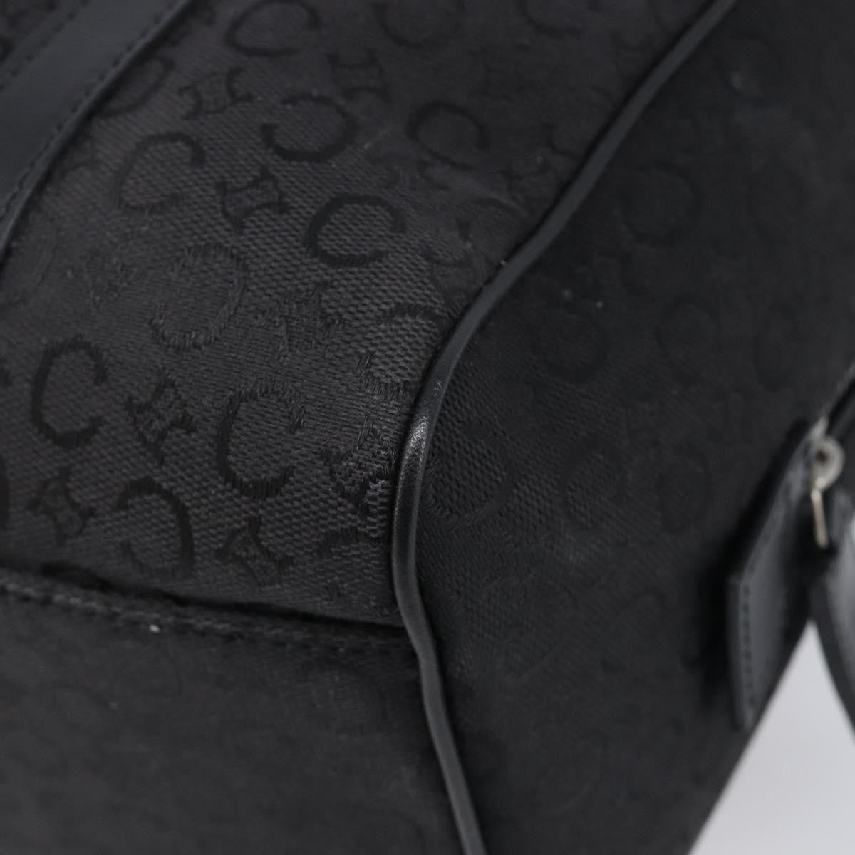 Celine Boston C Macadam Canvas Black Canvas Handbag (Pre-Owned)