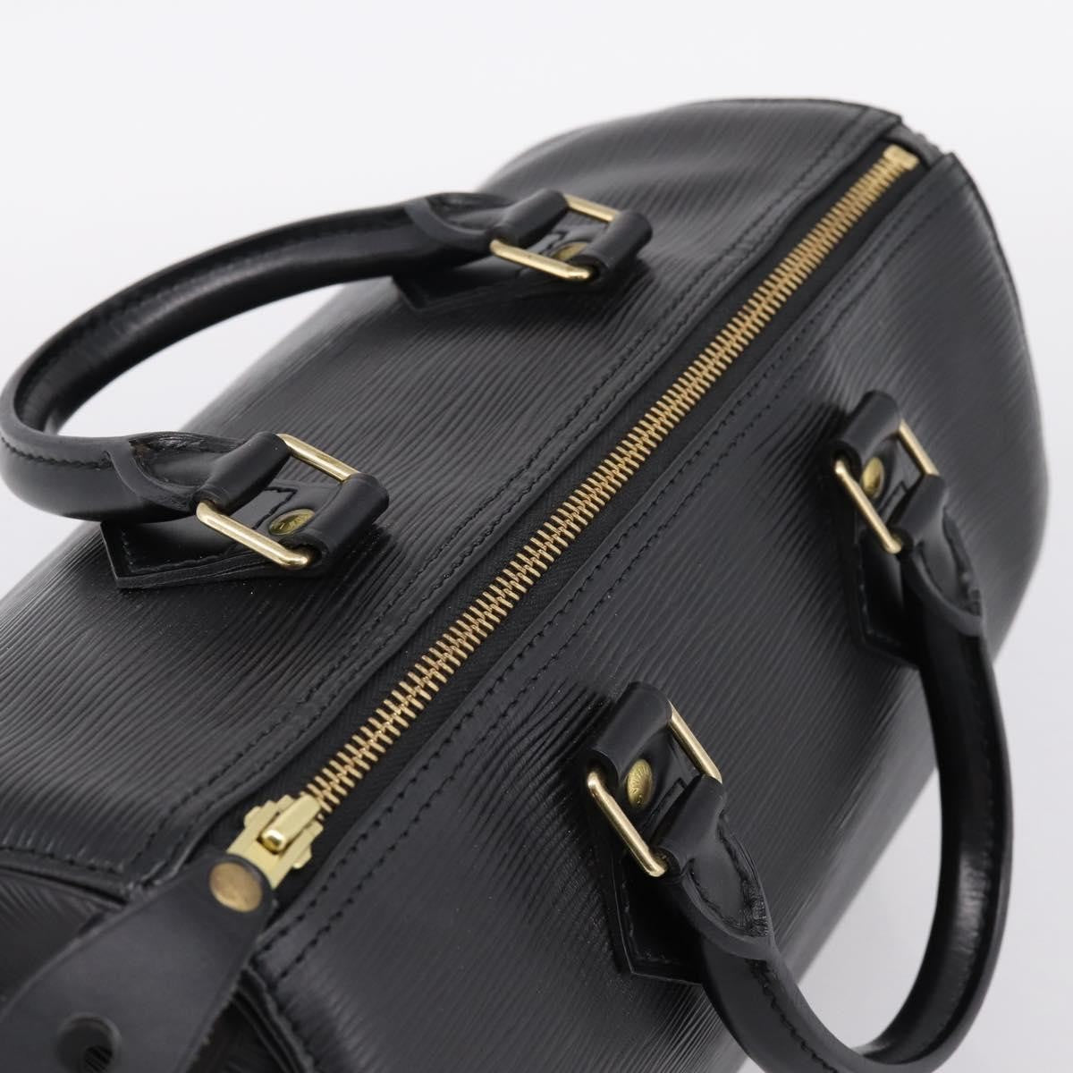 Louis Vuitton Speedy Epi Leather Black Leather Handbag (Pre-Owned)