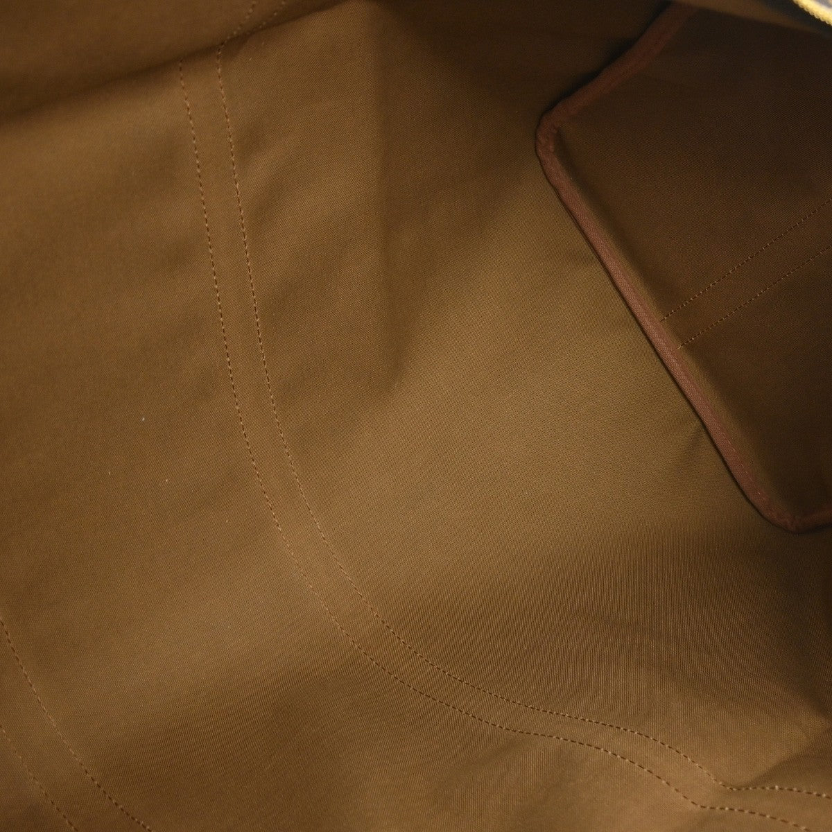 Louis Vuitton Keepall Bandoulière Monogram Brown Canvas Travel Bag Bag (Pre-Owned)