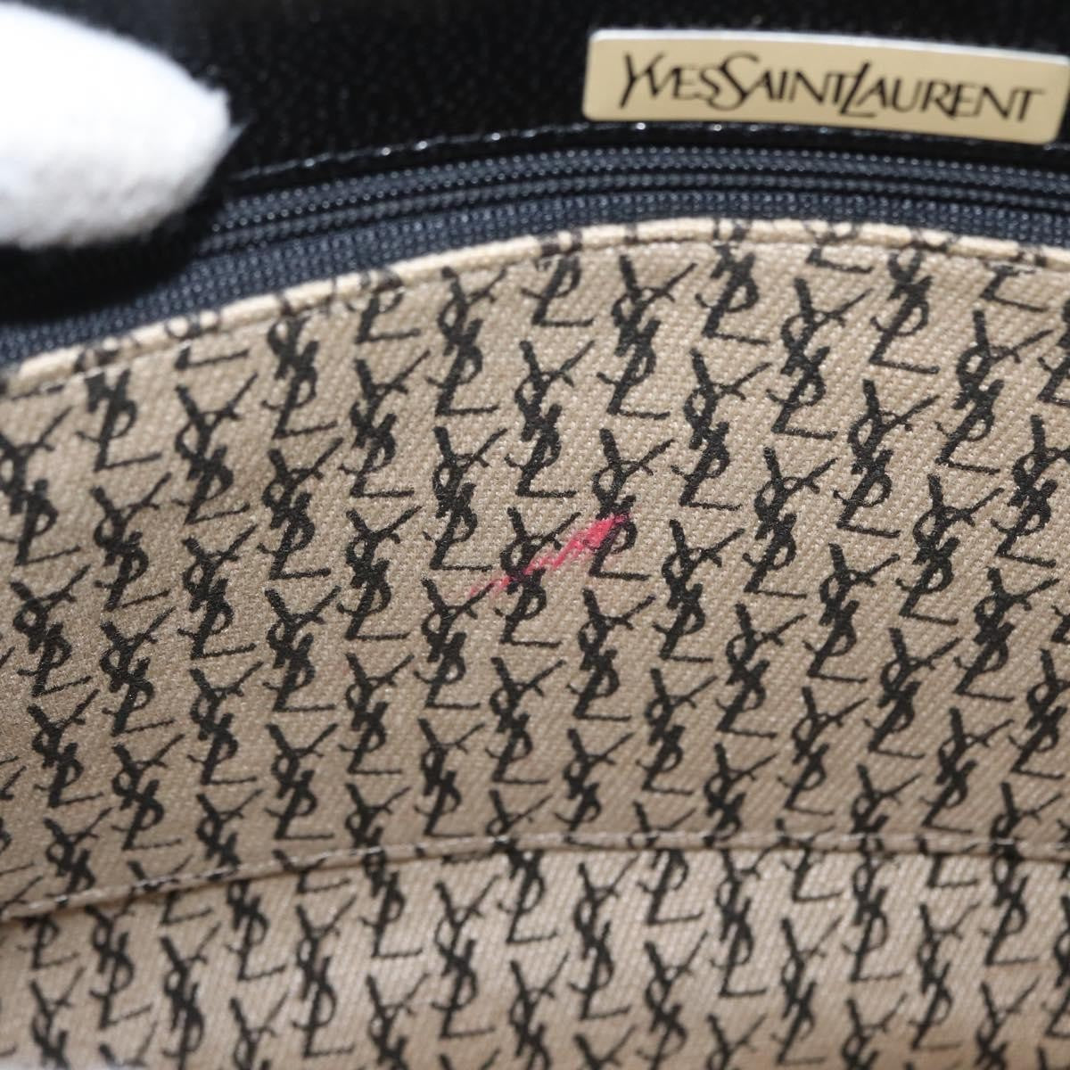 Saint Laurent Vintage Leather Black Leather Shoulder Bag Bag (Pre-Owned)