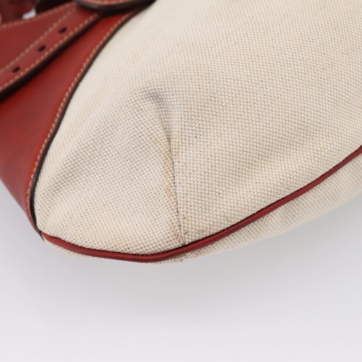 Gucci Horsebit Gg Canvas And Leather Beige Canvas Tote Bag Bag (Pre-Owned)