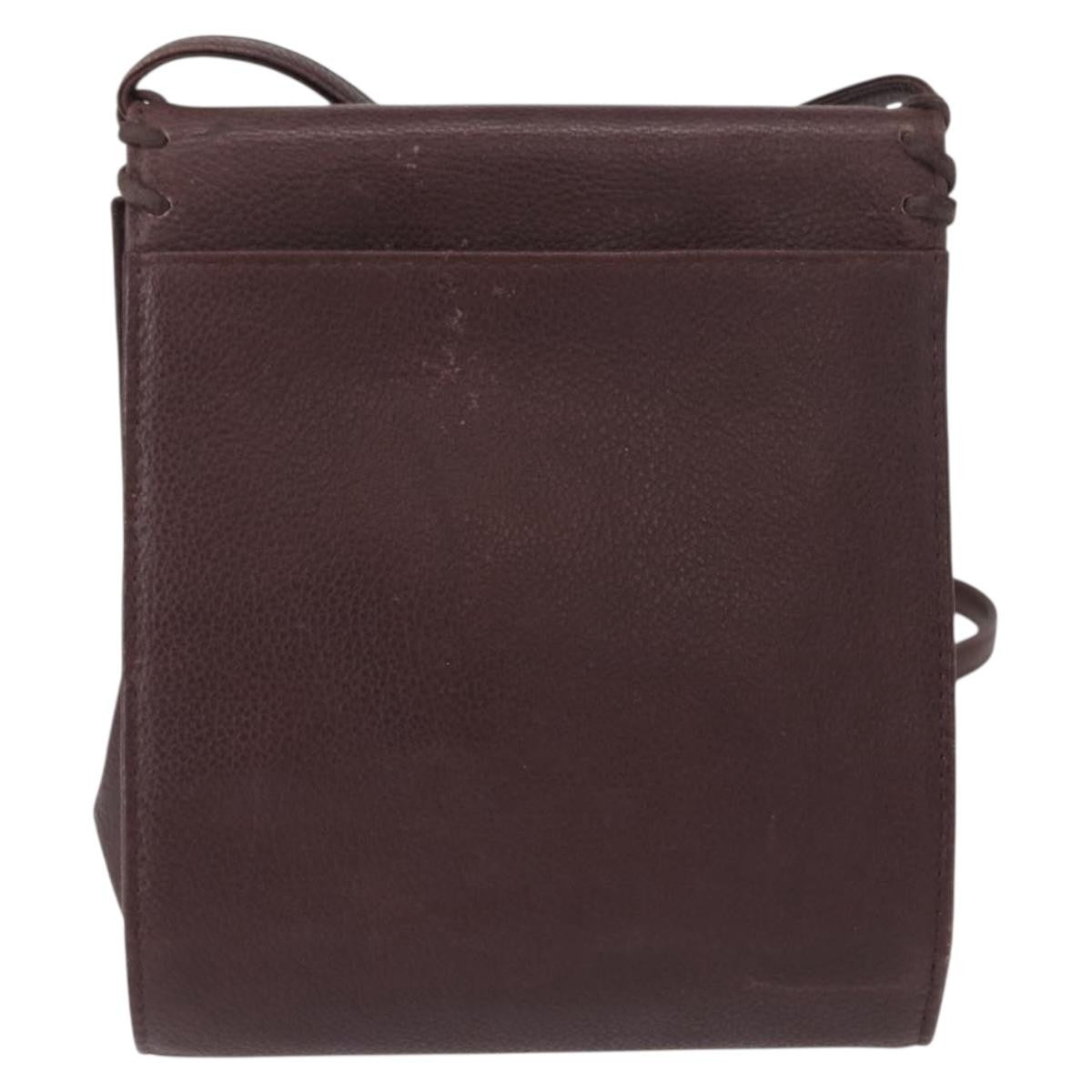 Saint Laurent Vintage Leather Purple Leather Shoulder Bag Bag (Pre-Owned)