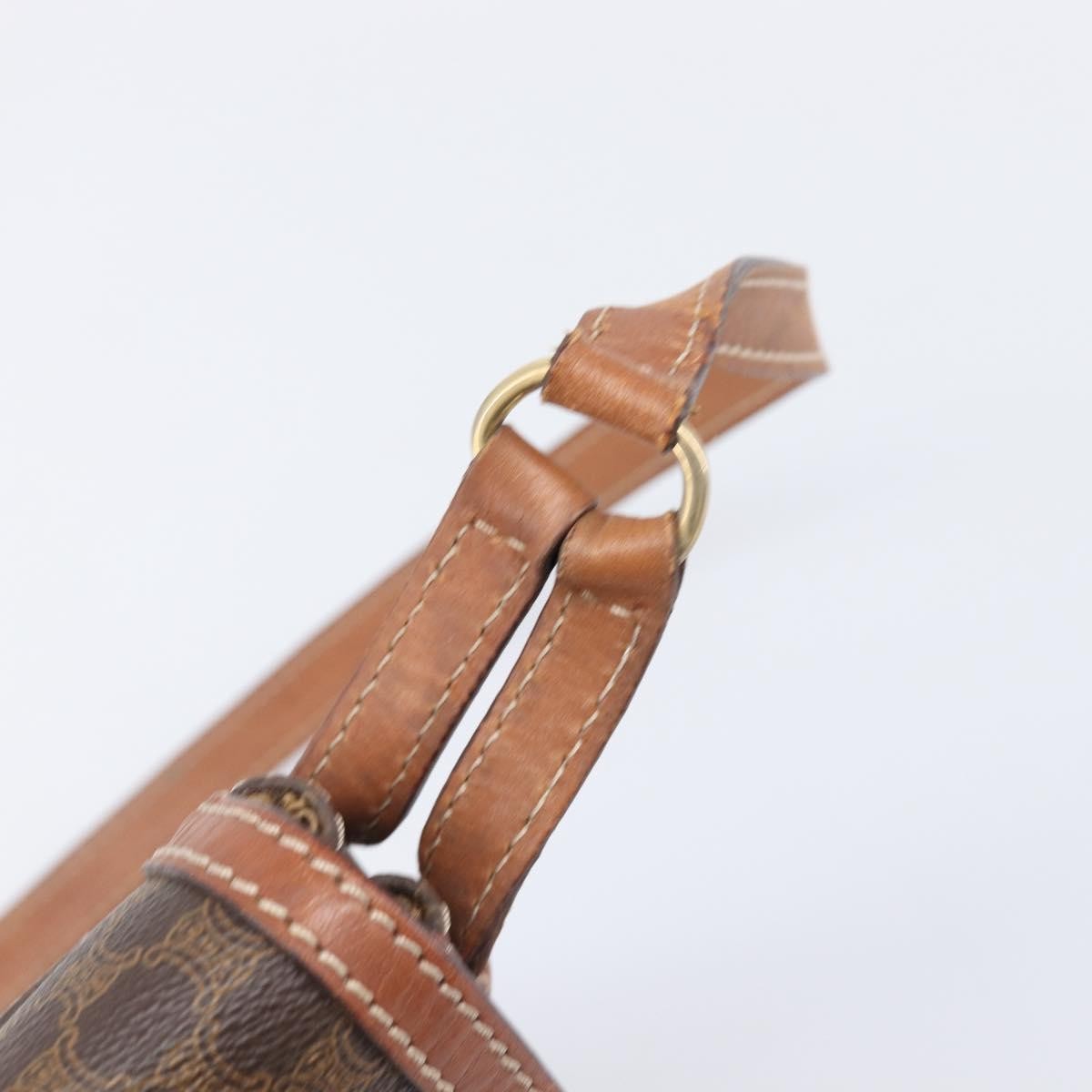 Celine Vintage Macadam Canvas Brown Canvas Backpack Bag (Pre-Owned)