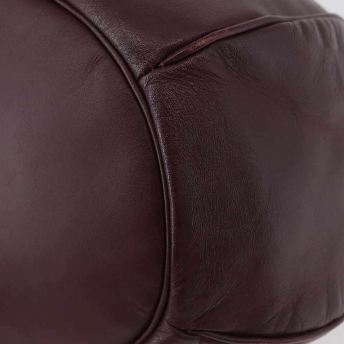 Cartier Must De Cartier Leather Burgundy Leather Shoulder Bag Bag (Pre-Owned)