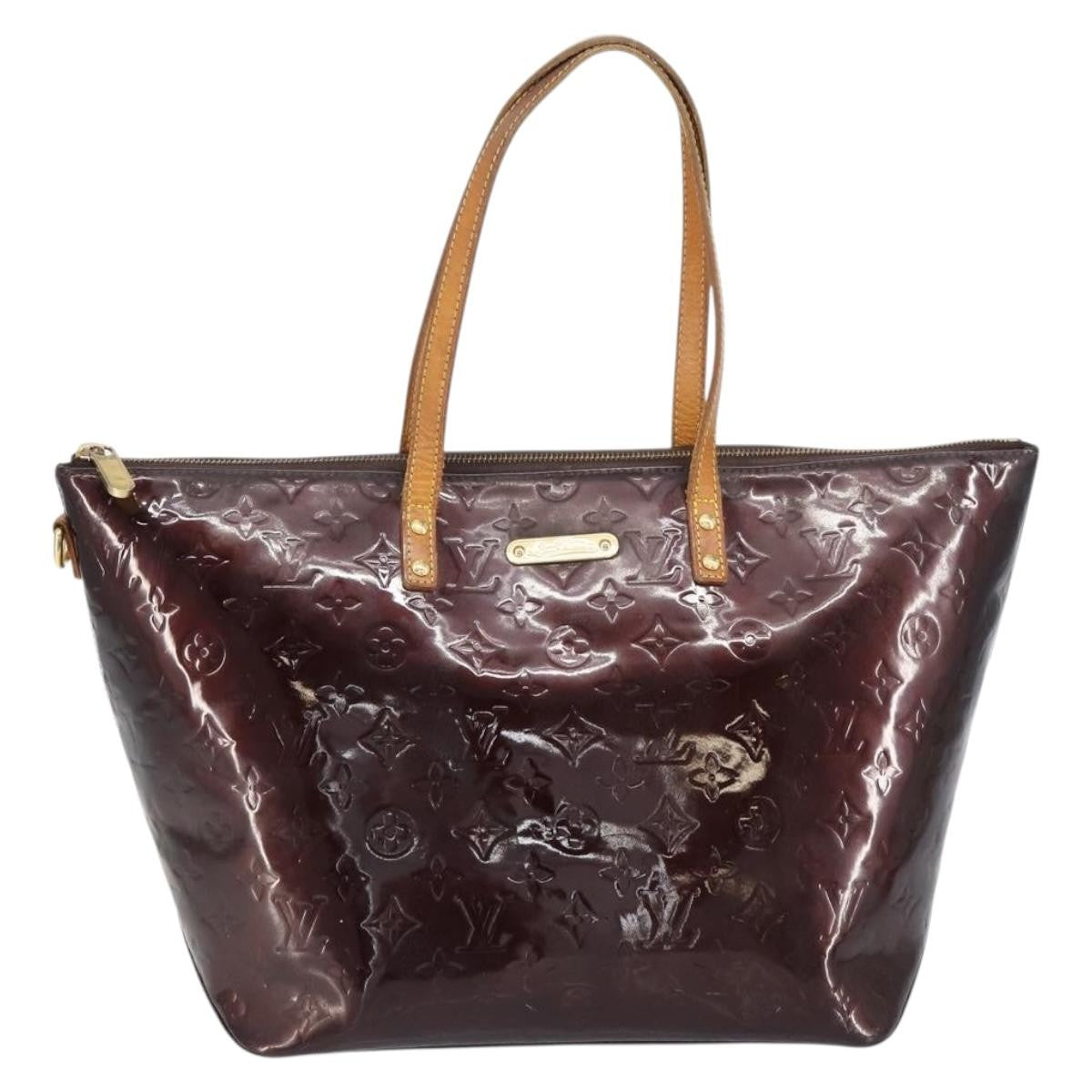 Louis Vuitton Bellevue Monogram Vernis Purple Patent_Leather Tote Bag Bag (Pre-Owned)