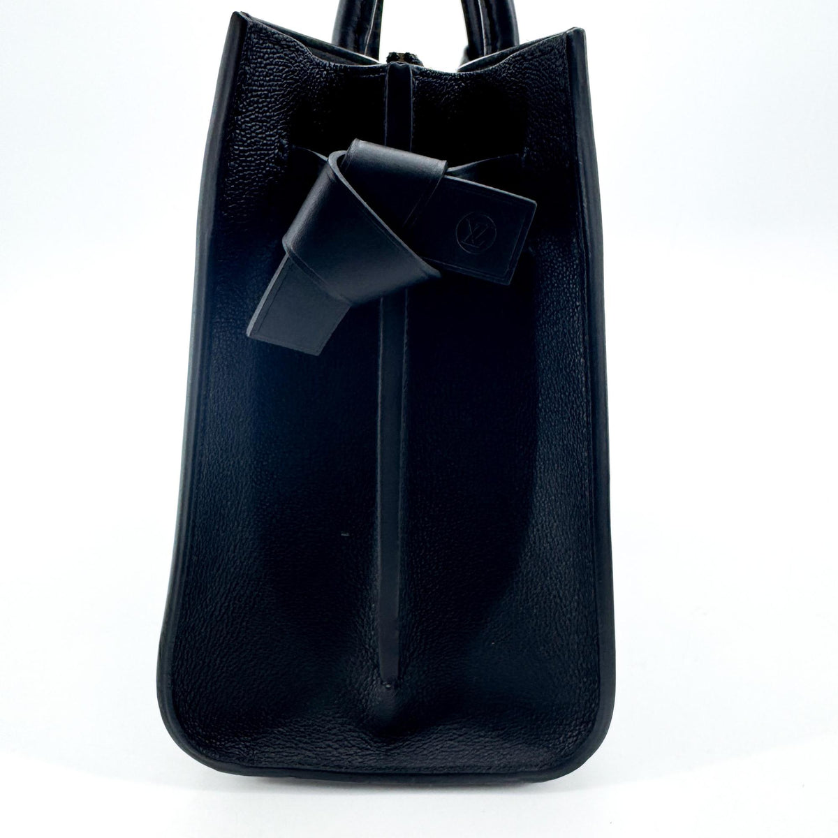 Louis Vuitton Very Monogram Leather Black Leather Tote Bag Bag (Pre-Owned)