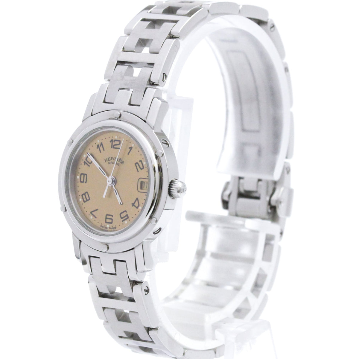 Hermes Clipper Quartz Stainless Steel Watch (Pre-Owned)