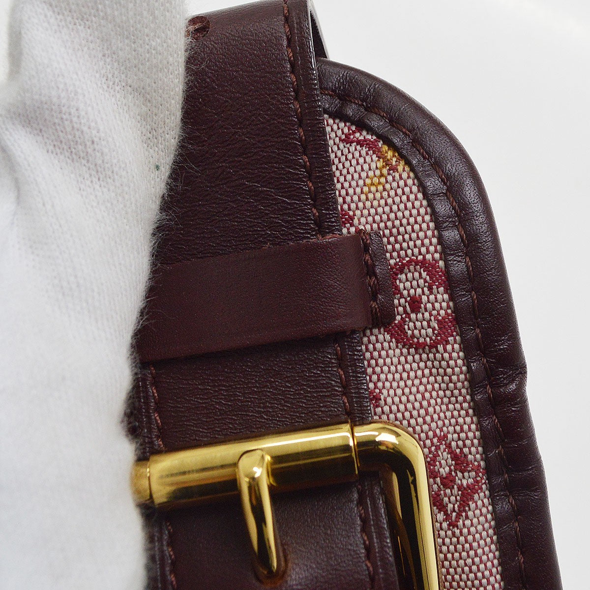 Louis Vuitton Mary Kate Messenger Mini Lin Burgundy Canvas Shoulder Bag Bag (Pre-Owned)