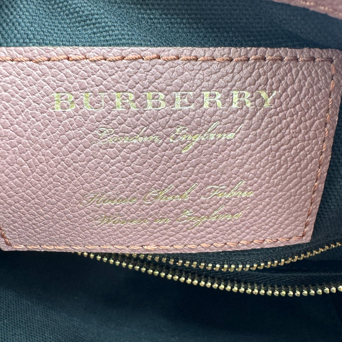 Burberry Helmsley Leather Pink Calfskin Handbag (Pre-Owned)